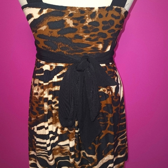 Rampage Y2K Ladies Animal Print Balloon Mini Dress (Size Medium) - Picture 6 of 11
